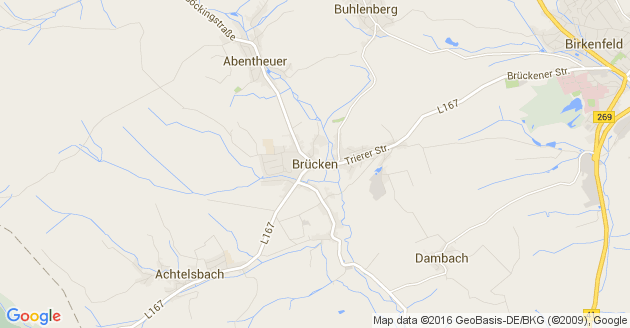 Karte Brücken Birkenfeld