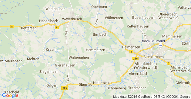 Karte Hemmelzen