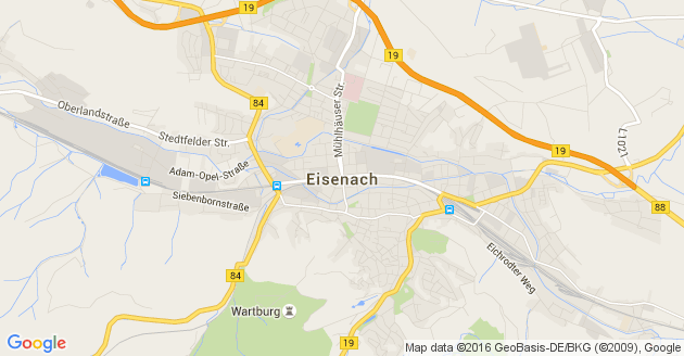 Karte Frankenroda Kreis Eisenach