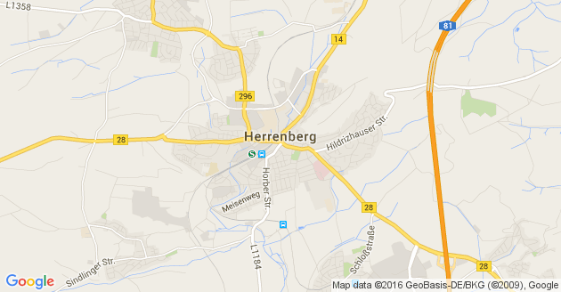 Karte Herrenberg             