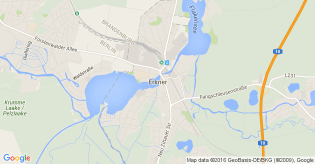 Karte Erkner