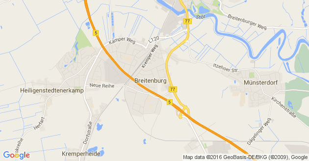 Karte Breitenburg