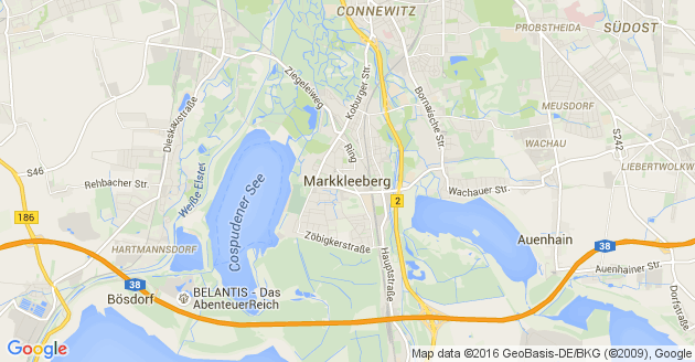 Karte Markkleeberg