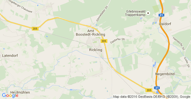 Karte Rickling