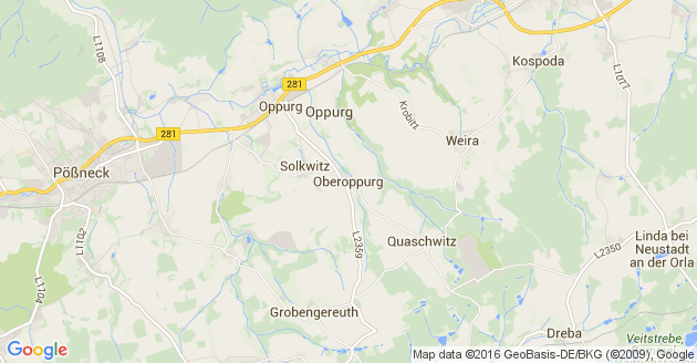 Karte Oberoppurg
