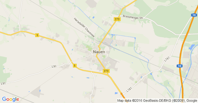 Karte Nauen in Brandenburg
