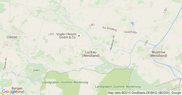 Karte Luckau im Wendland