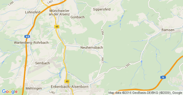 Karte Neuhemsbach