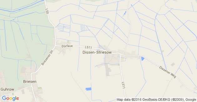 Karte Dissen Striesow