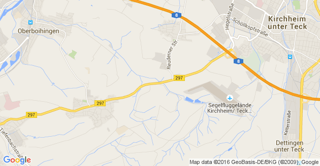 Karte Beuren bei Nürtingen