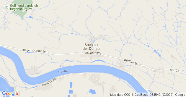 Karte Bach an der Donau