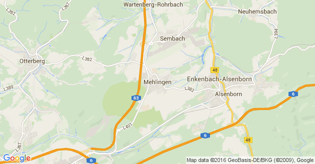 Karte Mehlingen