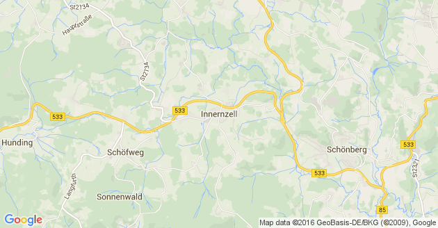 Karte Innernzell
