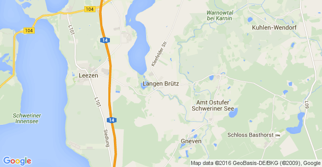 Karte Langen Brütz