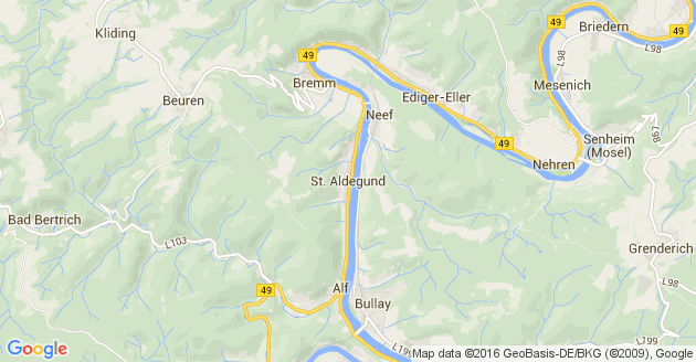 Karte Sankt Aldegund