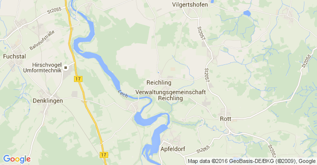 Karte Reichling in Oberbayern