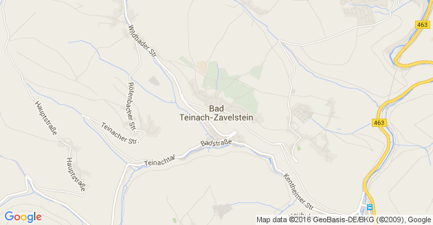 Karte Bad Teinach Zavelstein
