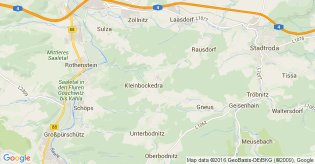 Karte Großbockedra