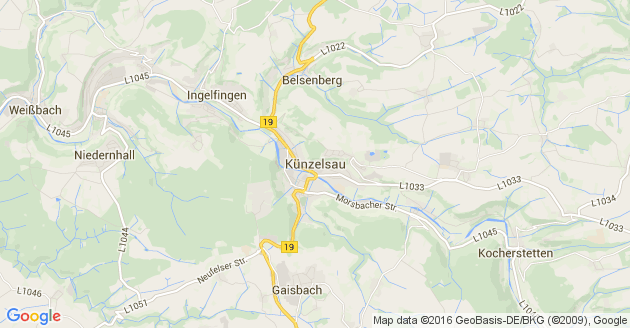 Karte Künzelsau