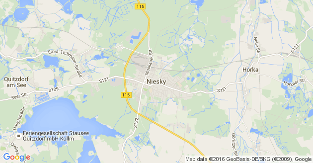 Karte Niesky