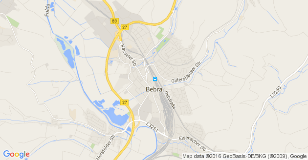 Karte Bebra