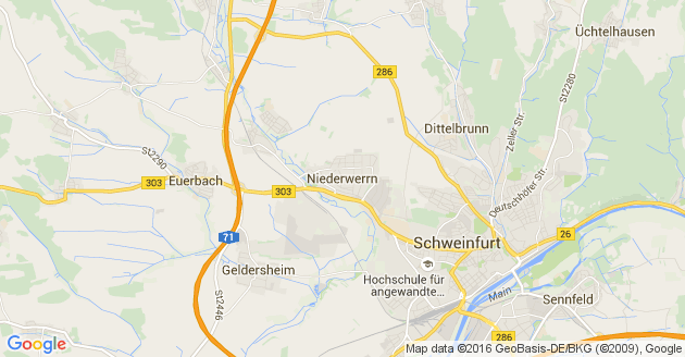 Karte Niederwerrn