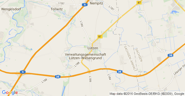Karte Lützen