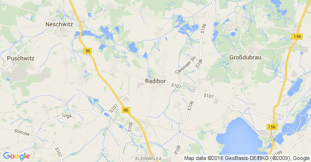 Karte Radibor