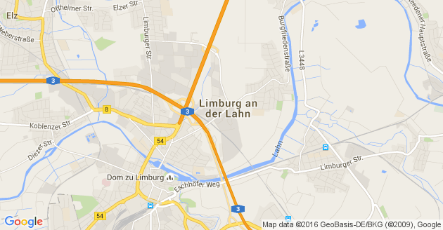 Karte Limburg an der Lahn