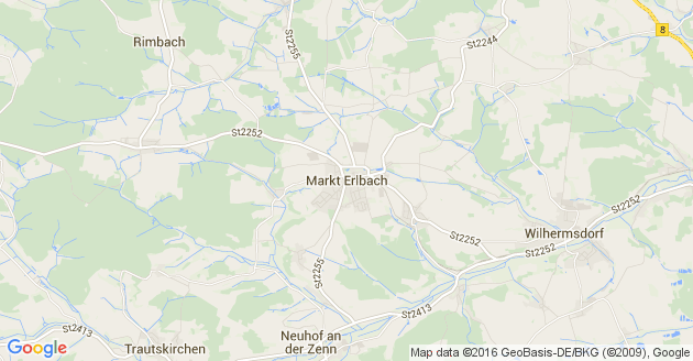 Karte Markt Erlbach