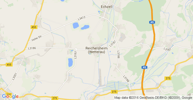 Karte Reichelsheim Wetterau