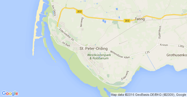 Karte Sankt Peter Ording