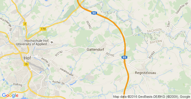 Karte Gattendorf in Oberfranken