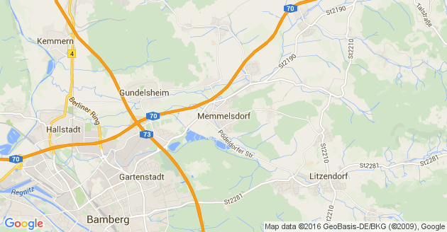 Karte Memmelsdorf
