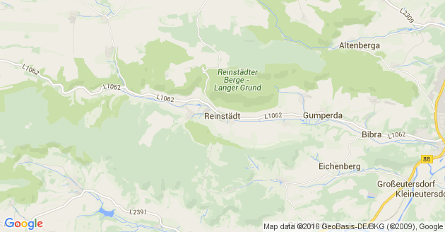 Karte Reinstädt in Thüringen