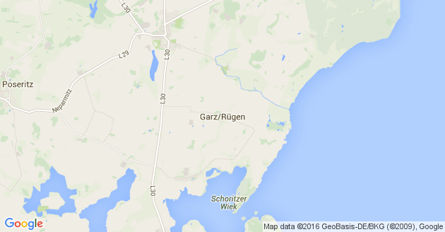 Karte Garz auf Rügen