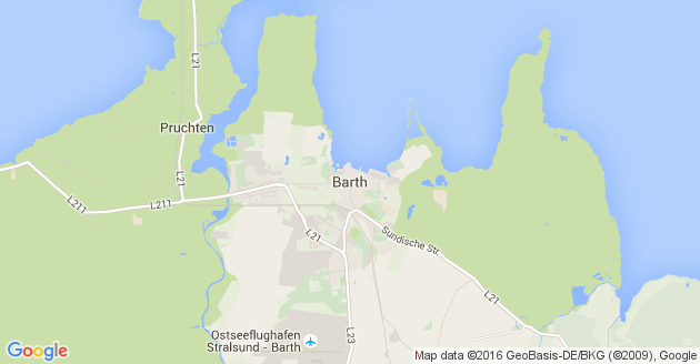 Karte Lüdershagen bei Barth
