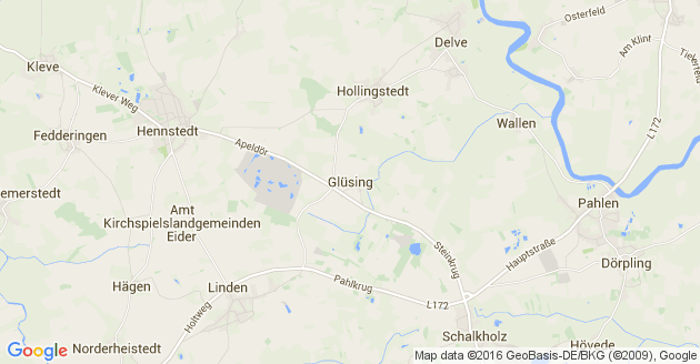 Karte Glüsing
