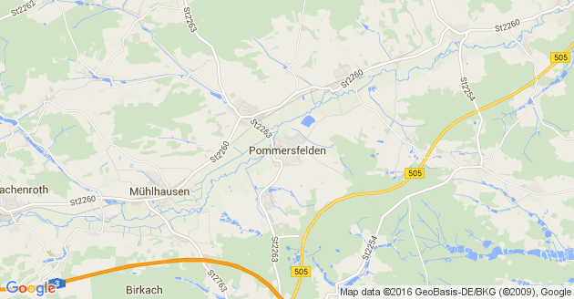 Karte Pommersfelden