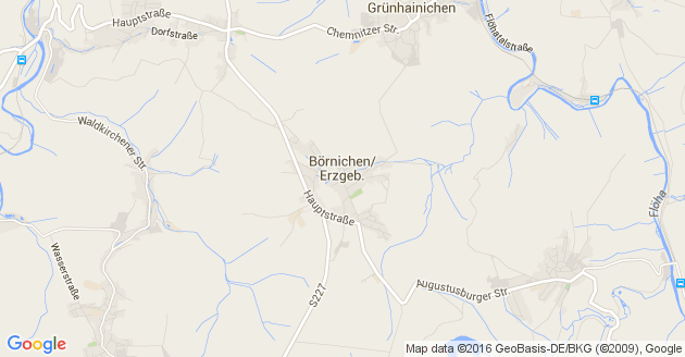 Karte Börnichen im Erzgebirge