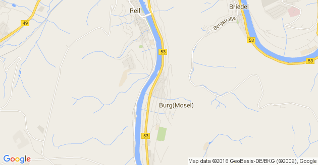 Karte Burg an der Mosel