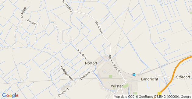 Karte Bekdorf bei Wilster