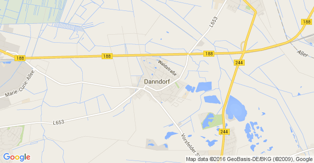 Karte Danndorf in Niedersachsen