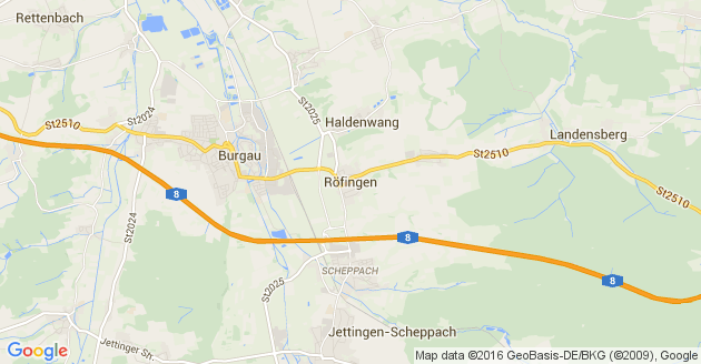 Karte Röfingen