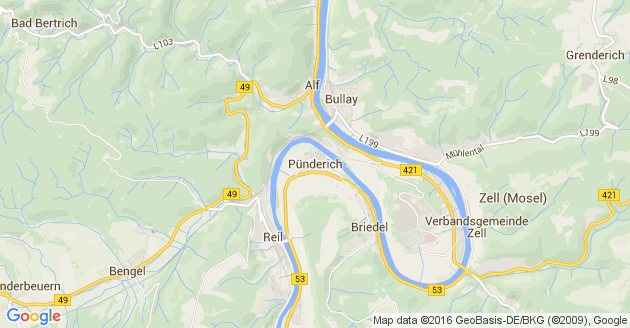 Karte Pünderich