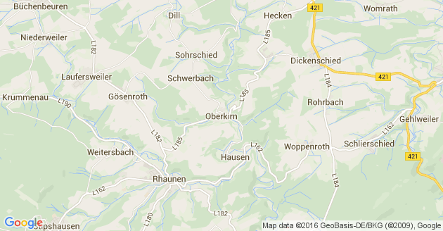 Karte Oberkirn