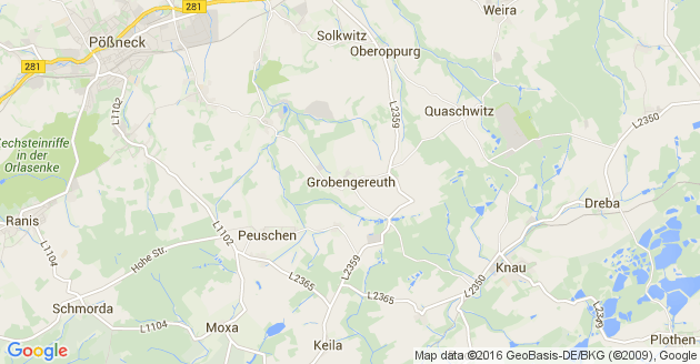 Karte Grobengereuth