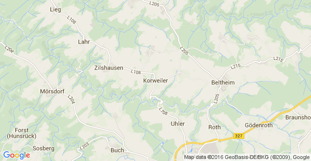 Karte Korweiler