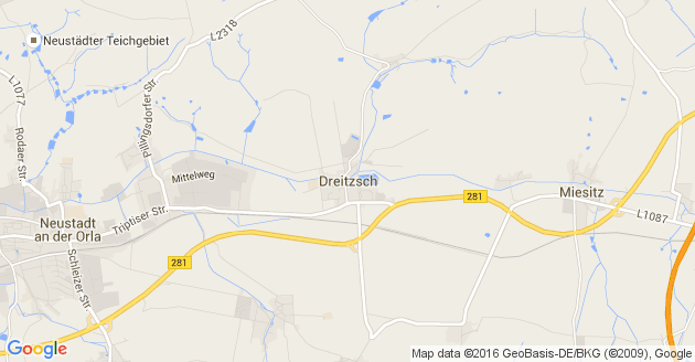 Karte Dreitzsch