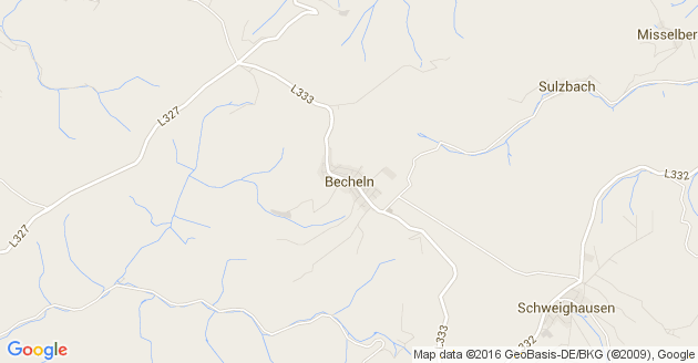 Karte Becheln
